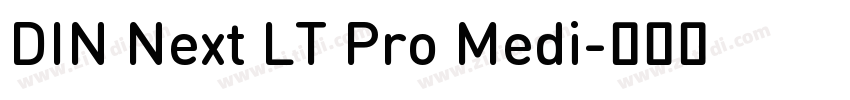 DIN Next LT Pro Medi字体转换